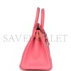 HERMES BIRKIN 25 ROSE AZALEE SWIFT PALLADIUM HARDWARE (25*20*13cm)