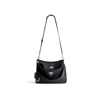 BALENCIAGA MEN'S RODEO MESSENGER BAG SMALL IN BLACK 8275832ABOX1000 (24.5*17*11cm)