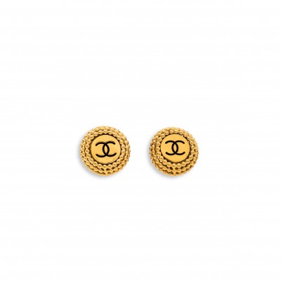 CHANEL CC ROUND EARRINGS