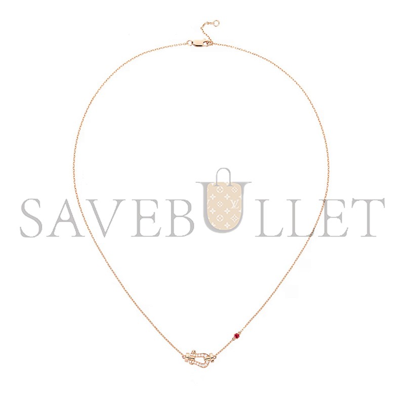 FRED FORCE 10 NECKLACE SMALL MODEL ROSE GOLD 7B0289