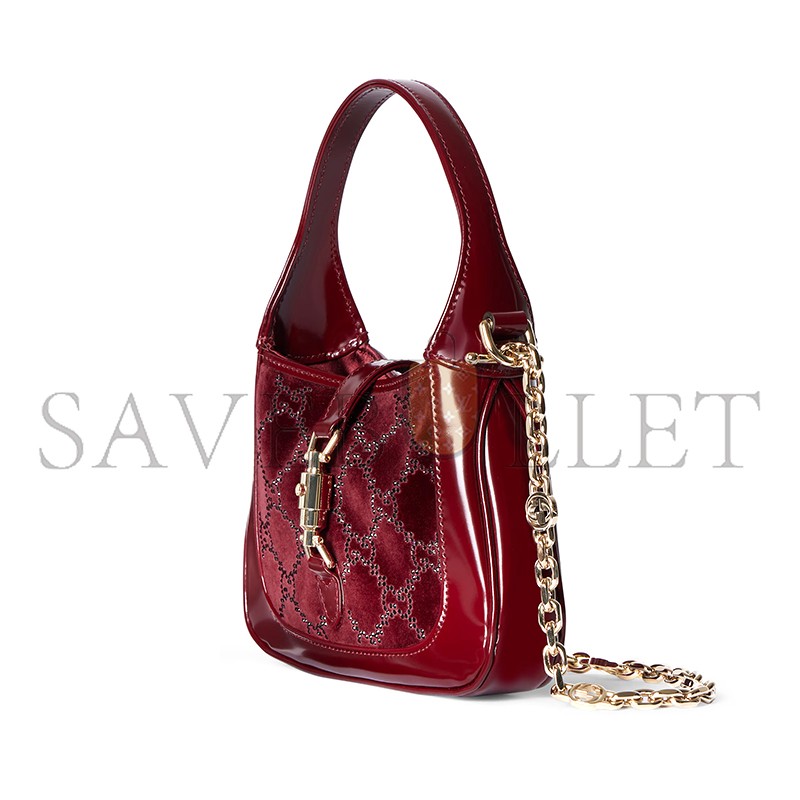 GUCCI JACKIE 1961 CRYSTALS MINI BAG ‎836684 (19*13*3cm)