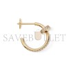 CARTIER JUSTE UN CLOU HOOP EARRINGS SMALL MODEL PAVED REF. B8301430 CARTIER JUSTE UN CLOU HOOP EARRINGS SMALL MODEL PAVED REF. B8301430