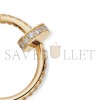 CARTIER JUSTE UN CLOU HOOP EARRINGS SMALL MODEL PAVED REF. B8301430 CARTIER JUSTE UN CLOU HOOP EARRINGS SMALL MODEL PAVED REF. B8301430