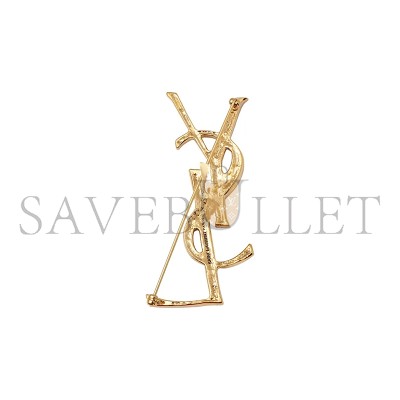 YSL CASSANDRE BROOCH 470371Y15008030 YSL CASSANDRE BROOCH 470371Y15008030