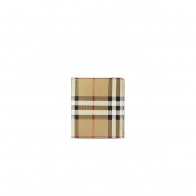 BURBERRY CHECK SLIM BIFOLD WALLET 80741131 (10.5*9cm)