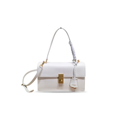 PRADA SOFT SOUND MEDIUM LEATHER SHOULDER BAG 1BN023 (28*16*10cm) PRADA SOFT SOUND MEDIUM LEATHER SHOULDER BAG 1BN023 (28*16*10cm)