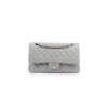 CHANEL GREY SUEDE CAVIAR LEATHER MEDIUM CLASSIC FLAP BAG (25*14*6.5cm) 