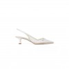 JIMMY CHOO AMITA 45 SLINGBACK PUMPS IN LACE & LEATHER 