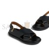 MARNI BLACK LEATHER FUSSBETT FBMS015701P361400N99 MARNI BLACK LEATHER FUSSBETT FBMS015701P361400N99