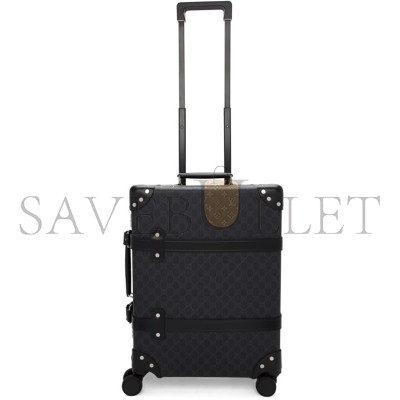 GUCCI BLACK GLOBE-TROTTER EDITION GG CARRY-ON SUITCASE (48*37*17cm) GUCCI BLACK GLOBE-TROTTER EDITION GG CARRY-ON SUITCASE (48*37*17cm)