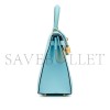 HERMÈS EPSOM KELLY SELLIER 28 BLUE ZEPHYR GOLD HARDWARE (28*22*10cm) 