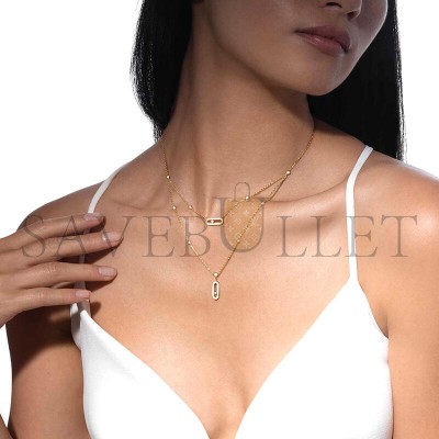 MESSIKA MOVE UNO TWO-ROW NECKLACE YELLOW GOLD DIAMOND NECKLACE 08852-YG MESSIKA MOVE UNO TWO-ROW NECKLACE YELLOW GOLD DIAMOND NECKLACE 08852-YG