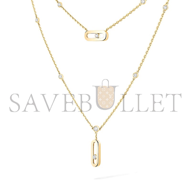 MESSIKA MOVE UNO TWO-ROW NECKLACE YELLOW GOLD DIAMOND NECKLACE 08852-YG