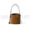 PRADA MINI SUEDE BUCKET BAG 1BE078 (18*17*10.5cm) PRADA MINI SUEDE BUCKET BAG 1BE078 (18*17*10.5cm)