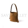 PRADA MINI SUEDE BUCKET BAG 1BE078 (18*17*10.5cm) PRADA MINI SUEDE BUCKET BAG 1BE078 (18*17*10.5cm)