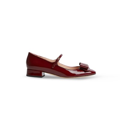 GUCCI DOUBLE G BOW MARY JANE SHOES 835748