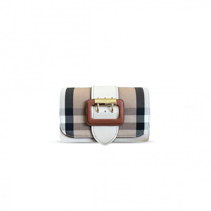 BURBERRY THE BUCKLE HOUSE CHECK BAG (19.5*12*5cm)