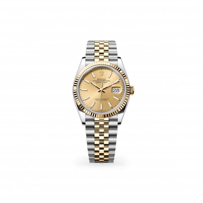 ROLEX DATEJUST 36 OYSTER, 36 MM, OYSTERSTEEL AND YELLOW GOLD M126233-0015