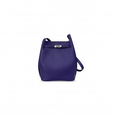 HERMES MASTER SO KELLY 22 TOGO IRIS PALLADIUM HARDWARE (30*22*9cm)