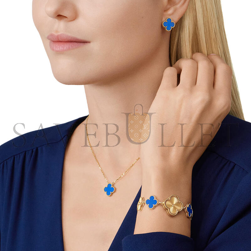 VAN CLEEF ARPELS VINTAGE ALHAMBRA EARRINGS YELLOW GOLD VCARP9SZ00