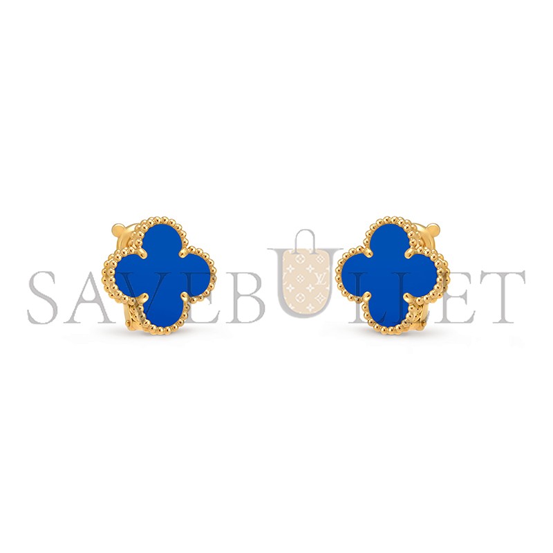 VAN CLEEF ARPELS VINTAGE ALHAMBRA EARRINGS YELLOW GOLD VCARP9SZ00