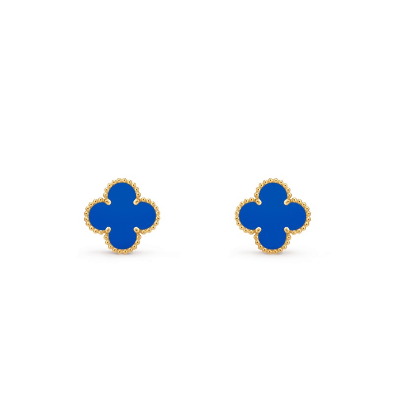 VAN CLEEF ARPELS VINTAGE ALHAMBRA EARRINGS YELLOW GOLD VCARP9SZ00