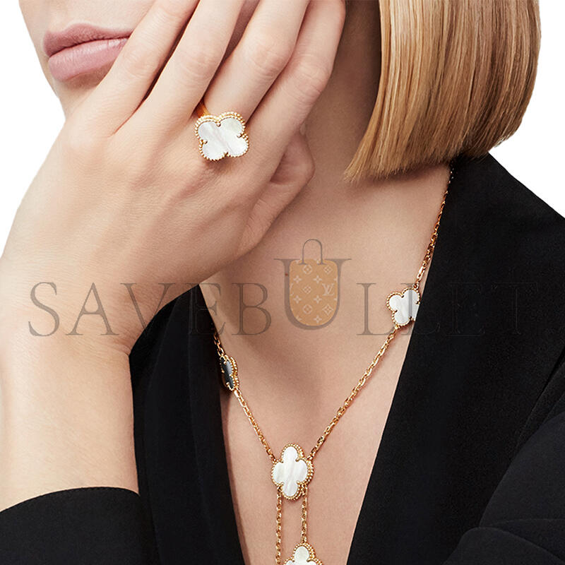 VAN CLEEF ARPELS MAGIC ALHAMBRA NECKLACE 6 MOTIFS VCARD79100