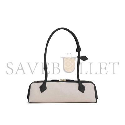 ALAÏA MEDIUM LE TECKEL SHOULDER BAG IN CANVAS & SUEDE (33*11*10cm) ALAÏA MEDIUM LE TECKEL SHOULDER BAG IN CANVAS & SUEDE (33*11*10cm)