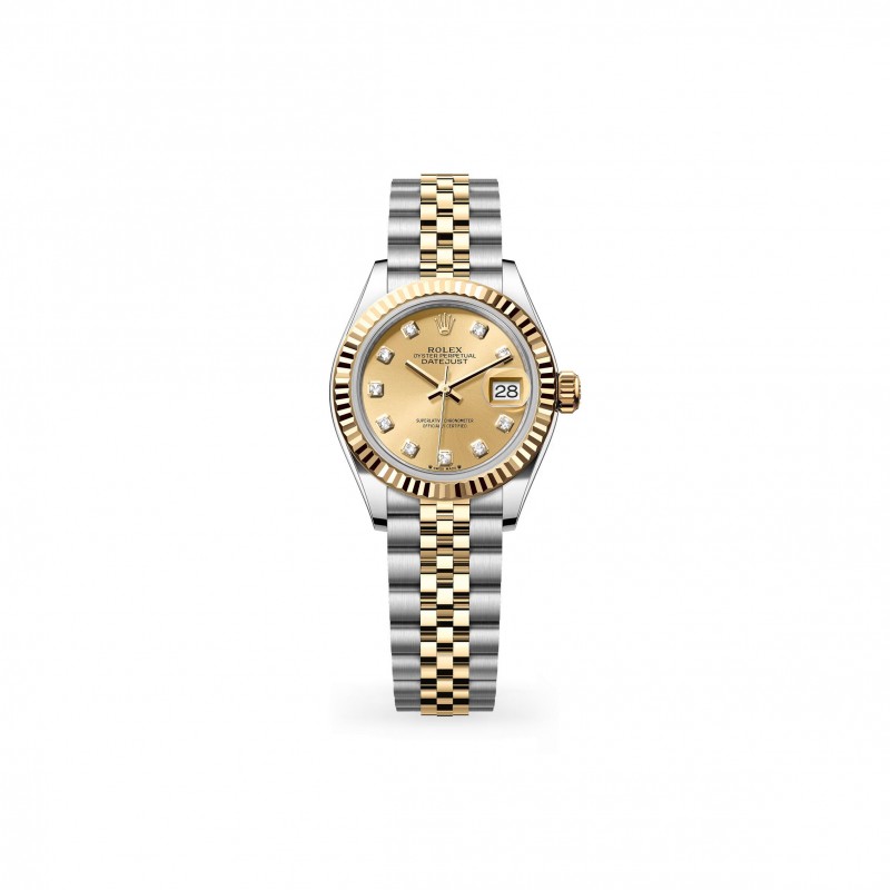 ROLEX LADY-DATEJUST OYSTER, 28 MM, OYSTERSTEEL AND YELLOW GOLD M279173-0011