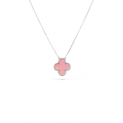 VAN CLEEF ARPELS VINTAGE ALHAMBRA PENDANT - WHITE GOLD, MOTHER-OF-PEARL VAN CLEEF ARPELS VINTAGE ALHAMBRA PENDANT - WHITE GOLD, MOTHER-OF-PEARL