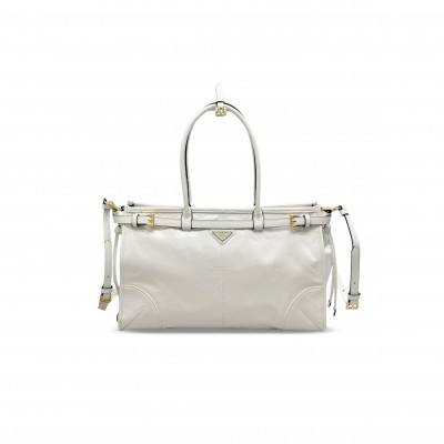 PRADA BONNIE LARGE LEATHER HANDBAG 1BA433 (38*24*12cm) PRADA BONNIE LARGE LEATHER HANDBAG 1BA433 (38*24*12cm)