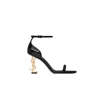 YSL OPYUM SANDALS IN PATENT LEATHER 5576791TV1A1000