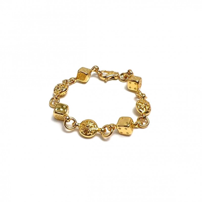 CHROME HEARTS GOLD DICE BRACELET