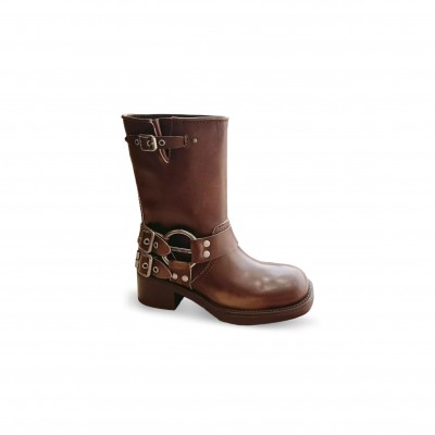 MIU MIU LEATHER ANKLE BOOTS