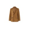 GUCCI DOUBLE-BREASTED SUEDE BLAZER WITH HORSEBIT DETAIL 815833