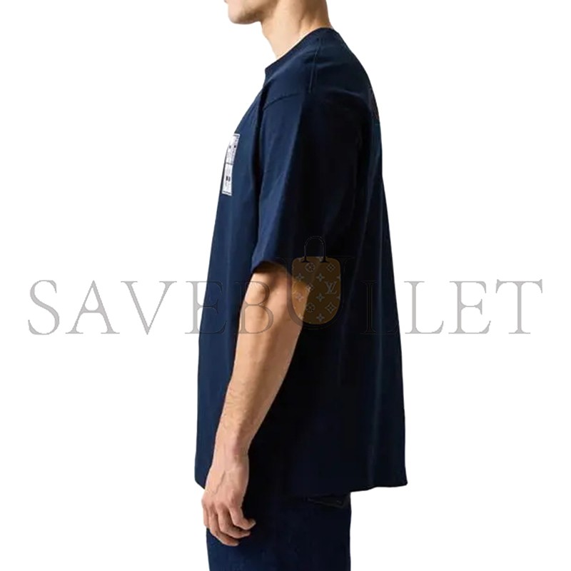 GUCCI LETTER PRINT CREW NECK T-SHIRT