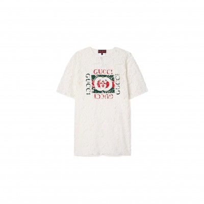 GUCCI PRINTED CORDED LACE T-SHIRT 788990