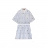 GUCCI SS24 FLORAL STRIPED PRINT SHORT-SLEEVED SHIRT 781761
