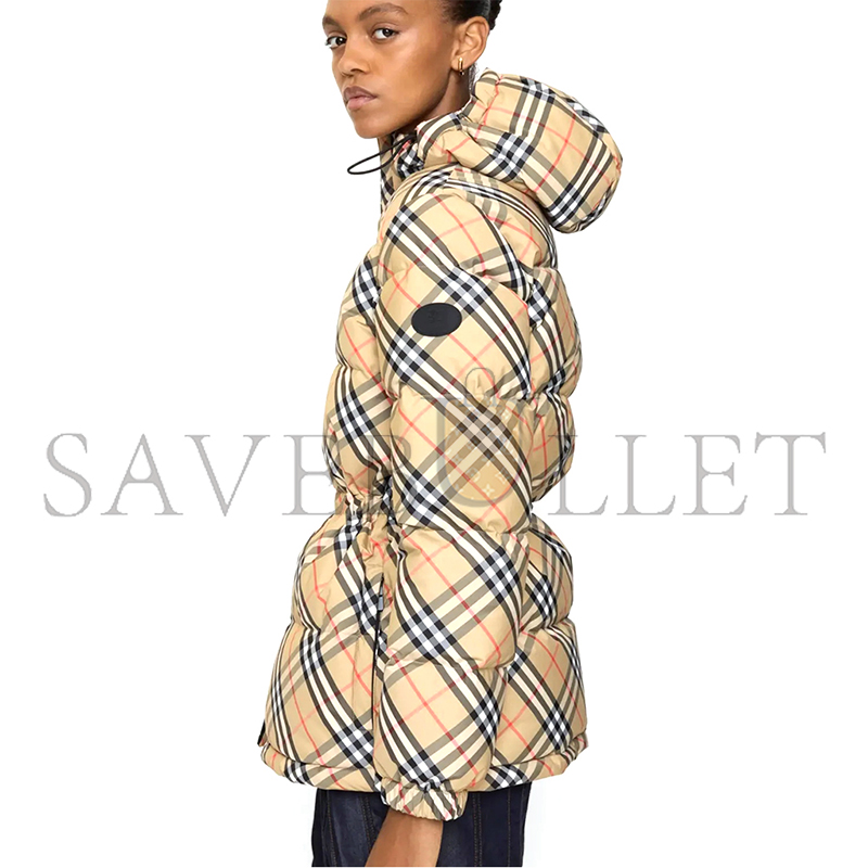 BURBERRY WATTIERTE NYLON-KAPUZENJACKE IN CHECK 81102401 BURBERRY WATTIERTE NYLON-KAPUZENJACKE IN CHECK 81102401
