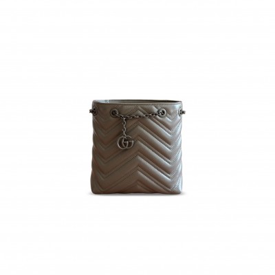 GUCCI GG MARMONT NANO BUCKET BAG 856404 (17*16*6.5cm) GUCCI GG MARMONT NANO BUCKET BAG 856404 (17*16*6.5cm)