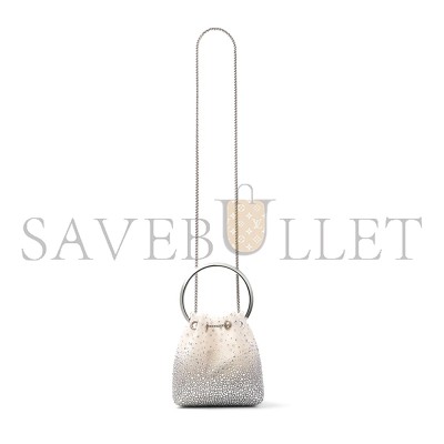 JIMMY CHOO BON BON WHITE CRYSTAL MESH HANDBAG BONBONVUQ (15*14*9.5cm) JIMMY CHOO BON BON WHITE CRYSTAL MESH HANDBAG BONBONVUQ (15*14*9.5cm)