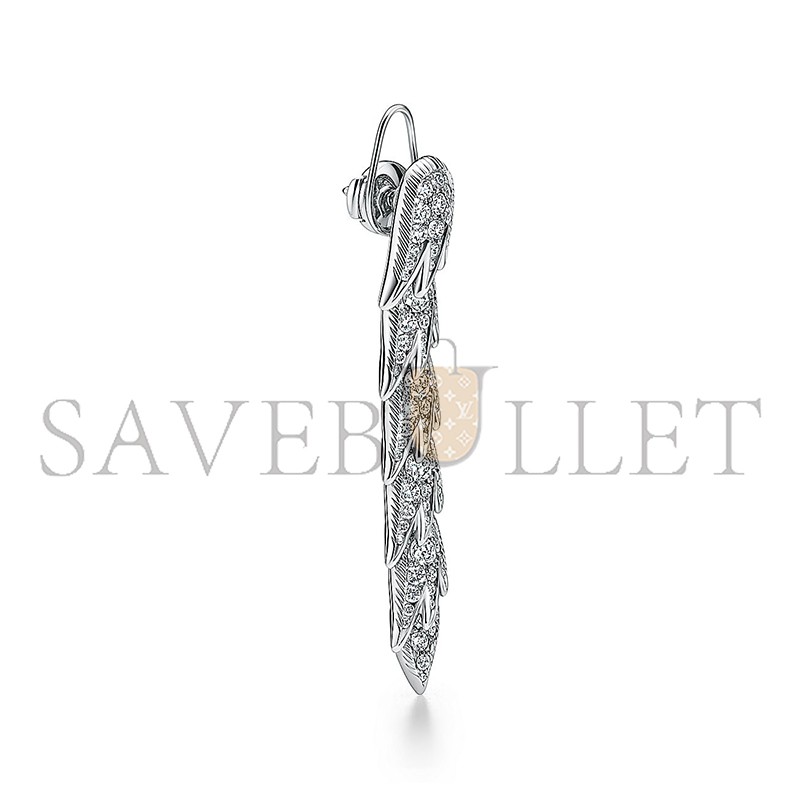 TIFFANY WINGS DROP EARRINGS IN PLATINUM WITH DIAMONDS 75366388 TIFFANY WINGS DROP EARRINGS IN PLATINUM WITH DIAMONDS 75366388