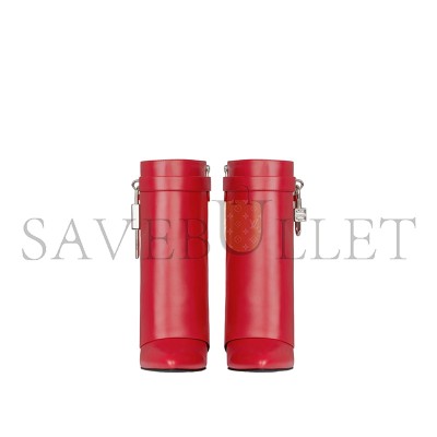 GIVENCHY RED SHARK LOCK BOOTS GIVENCHY RED SHARK LOCK BOOTS