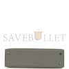 HERMÈS MASTER MINI KELLY SELLIER GRIS MEYER MADAME AND FICELLE SHINY ALLIGATOR TOUCH PALLADIUM HARDWARE (19*12*5.5cm) 