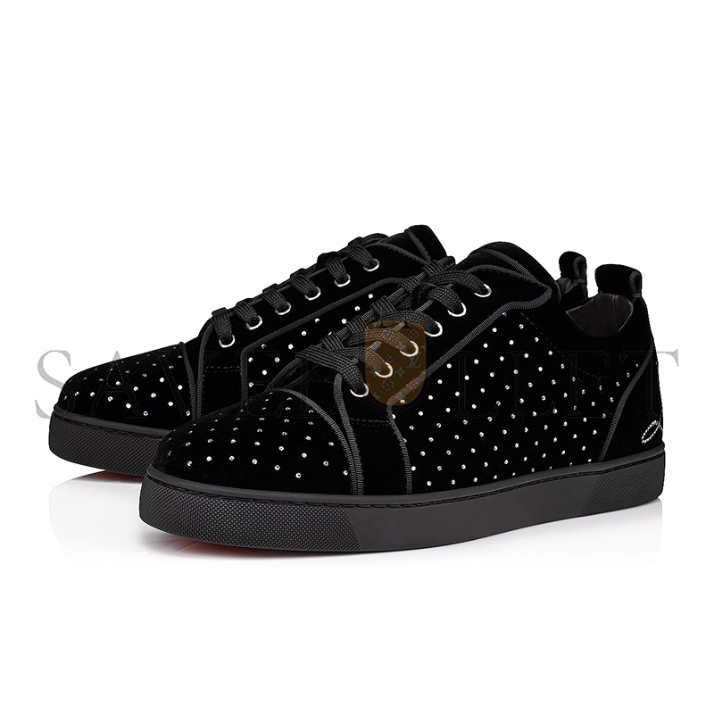 CHRISTIAN LOUBOUTIN LOUIS JUNIOR SUEDE SNEAKERS 1240127BK1D