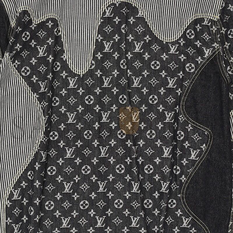 LOUIS VUITTON X NIGO MONOGRAM CRAZY DENIM WORKWEAR JACKET 1A9GEF