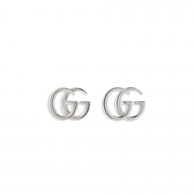 GUCCI GG MARMONT SILVER STUD EARRINGS GUCCI GG MARMONT SILVER STUD EARRINGS