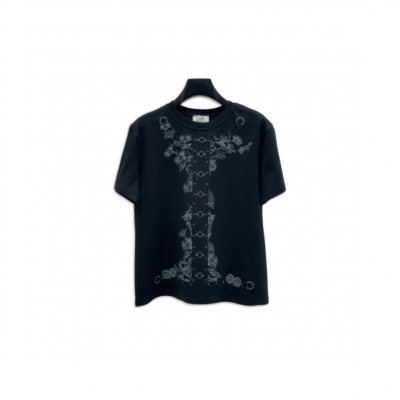 HERMES T-SHIRT WITH MAXI PRINT H6E4620DC0234