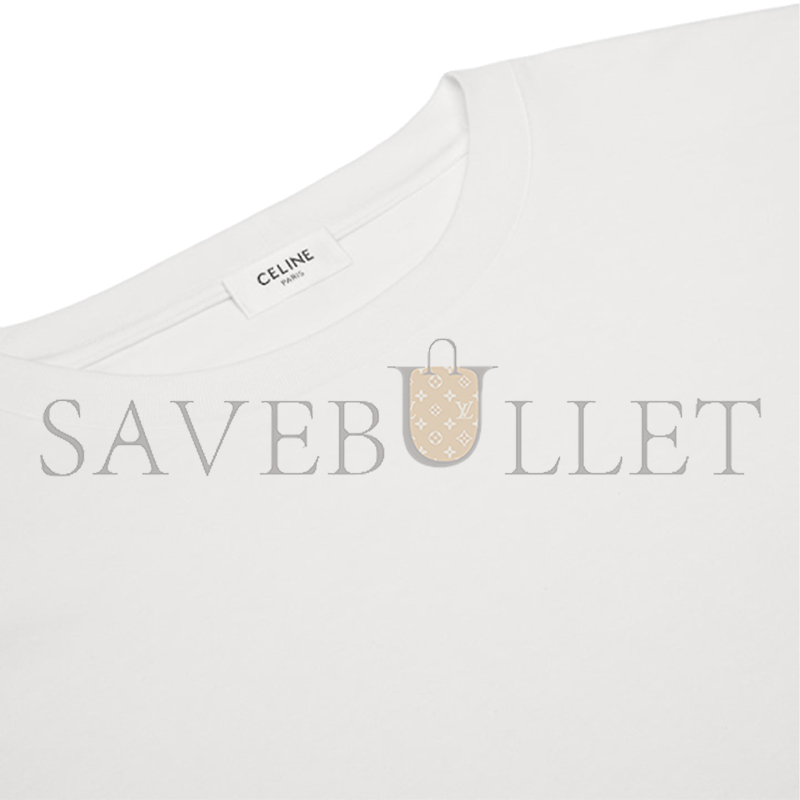CELINE TRIOMPHE LOOSE T-SHIRT IN COTTON JERSEY 2X04I671Q.01OB CELINE TRIOMPHE LOOSE T-SHIRT IN COTTON JERSEY 2X04I671Q.01OB