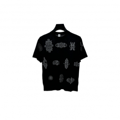 HERMES FERRONNERIE SHORT-SLEEVE SWEATER H6E2685DC0238